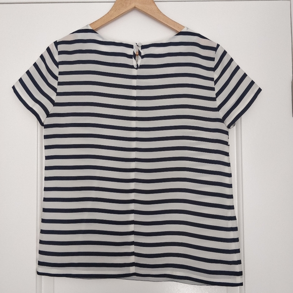 WOVEN STRIPE TOP - Picture 4 of 6